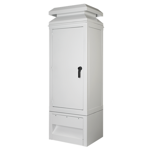 WeatherFlo HD Enclosures 1-Door Type 3R, 74.14x68.56x30.00, White, Aluminum