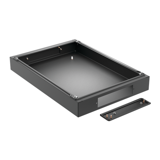 Product image for Hoffman P2B1104 PROLINE G2 Fully Sealed Plinth (100mm Solid Base), fits 1000x 400mm, Black, Steel