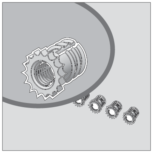Product image for Hoffman QBIK Brass Insert Kit, fits QLine I, Brass
