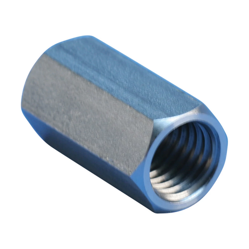 Product image for Erico LPA2955F5F Female-Female Adaptor, Imperial Thread, Aluminum, 5/8 UNC, 5/8 UNC