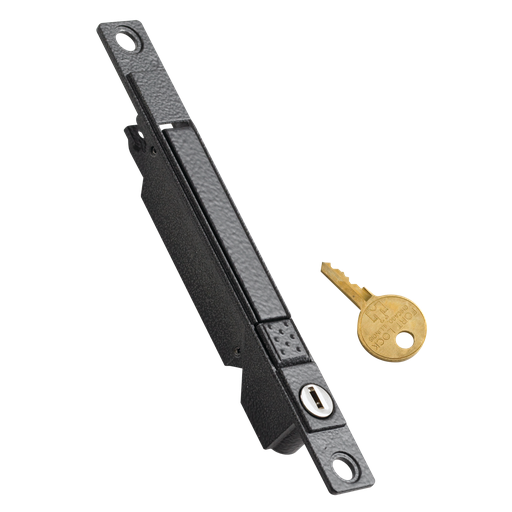 Product image for Hoffman PTKLDC Flush Keylocking Trigger Latch with Random Key Codes, Black, Steel
