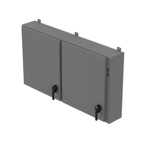 Product image for Hoffman A30x 2E5410 Low-Profile, One- to Five-Door Disconnect Enclosure, Type 12, 30" x 54.5" x 10", Gray, Steel