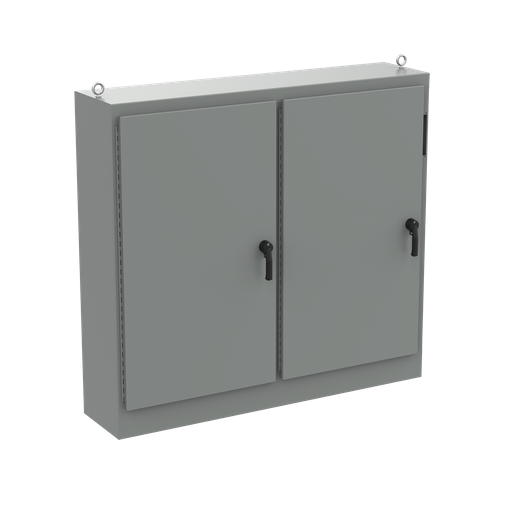 Product image for Hoffman A72XM7818FTCLP4 Free-Stand Disconnect with Quick-Release Hinge, Type 4, 72.12" x 78.5" x 18.12", Gray, Steel