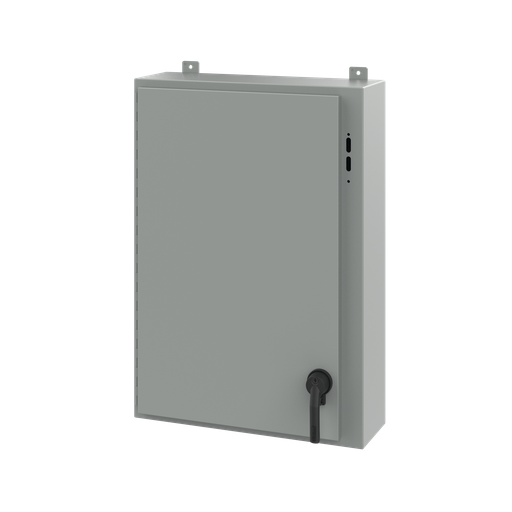 Disconnect Enclosure with Handle Type 12, 36.00x25.38x8.00, Gray, Steel