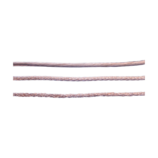 Product image for Erico LPC127LCTO Non-Insulated Stranded Conductor for Lightning Protection, Copper, Tinned, Smooth Weave, 132.52 kcmil