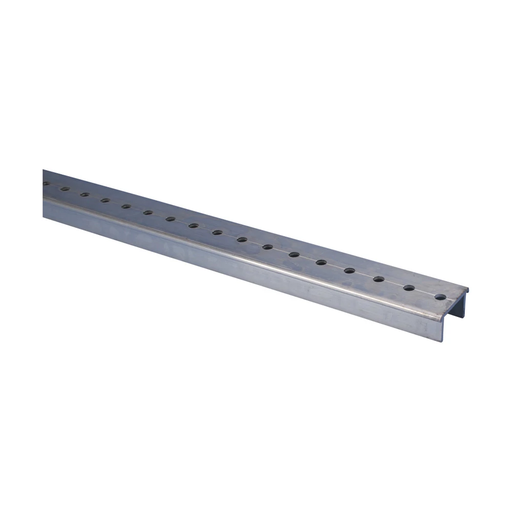 Product image for Erico 560930 ABS Adjustable Busbar Support Perforated Profile, 6.56' x 0.91" x 1.85"