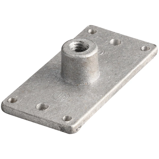 Product image for Erico LPA34012 Air Terminal Base, Horizontal Bond, Imperial Thread, Aluminum, 1/2 UNC Thread