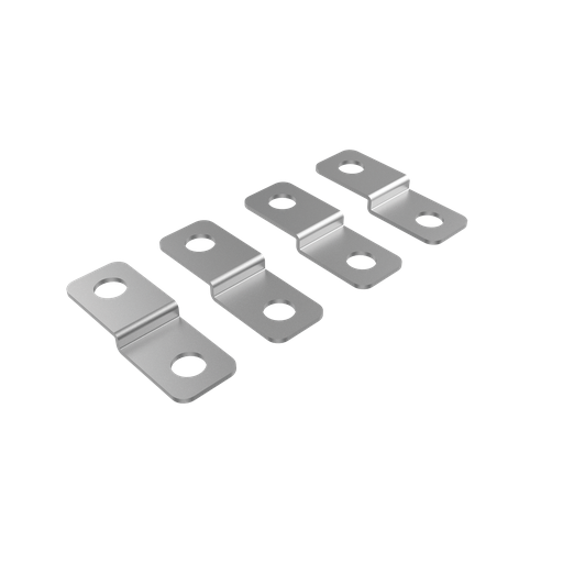 Product image for Hoffman P2AFMKE External Frame Floor Mounting Bracket Kit, Steel, Galvanized