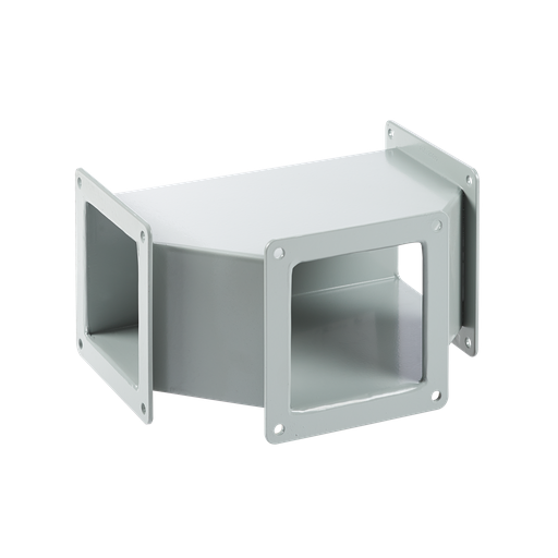 Tee Feed-Through, 6.00x6.00, Gray, Steel