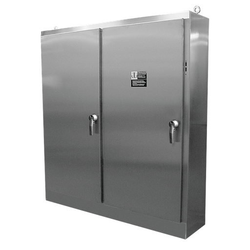 Floor-Mount Disconnect 5-Door 3pt Latch Type 4X, 84x198x24, Brushed, SS304