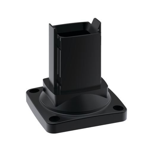 Syspend 281-Max Wall Flange, 5.12x5.12x5.59, Black, Aluminum