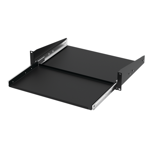 Product image for Hoffman P19KBSM Pull-Out Shelf for Mini Keyboard, 2U, Black, Steel