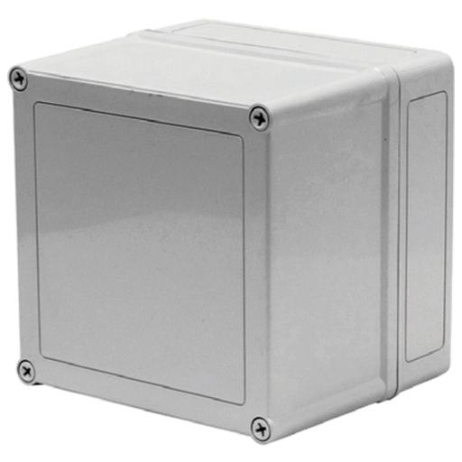 Product image for Hoffman VM733 VM Flat Opaque Screw Cover Type 4X, 6.72x3.17x3.61, Lt Gray, Polyester