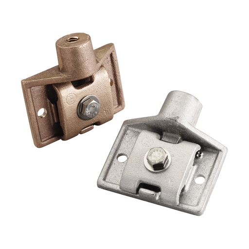 Product image for Erico LPC31858 Air Terminal Base, Vertical Mount, Imperial Thread, Copper, 5/8 UNC Thread