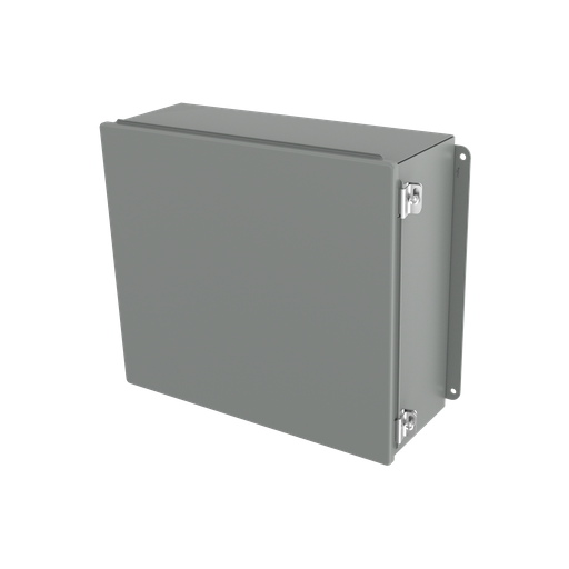 Continuous Hinge Enclosure Clamps Short Side Type 12, 12x10x5, Gray, Mild Steel