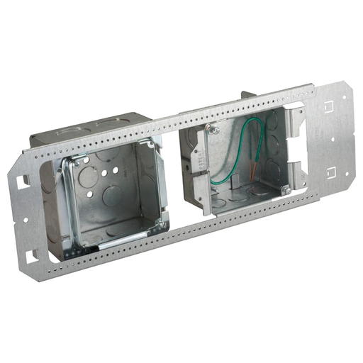 Product image for Caddy A1BF0G40N Caddy All-in-One Between-Stud Without Mud Ring, Multi-Box, (4) 1", (4) 1-1/4" Knockouts, 3-5/8"