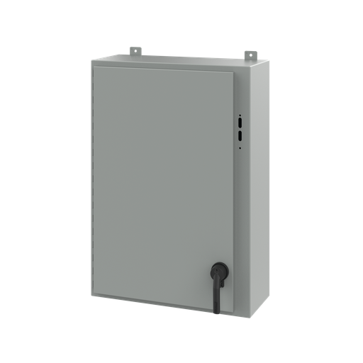 Disconnect Enclosure with Handle Type 12, 36.00x25.38x10.00, Gray, Steel