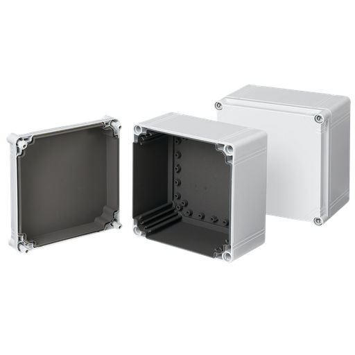 QLine I EMC Enclosure Type 4X, 200x200x123mm, Polycarbonate