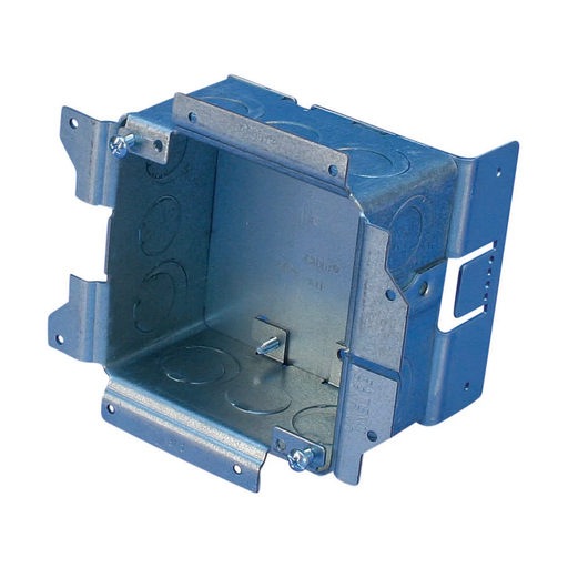 Product image for Caddy A1SF0NS Caddy All-in-One Stud-Mounted Without Mud Ring, (8) 1/2", 3/4", (3) 1/2" Knockout Sizes, No Ground, 2-1/2"