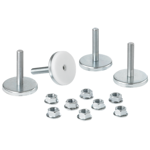 Product image for Hoffman PMBLM12 Mobile Base Leveling Kit, Black, Steel