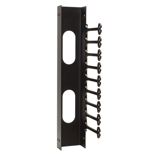 VersaRack Vertical Cable Manager, 40.51x4.13x8.19, Black, Steel
