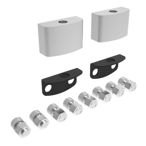 Hinge Kit 170-Degree, fits HD Swing Rack Frames, Light Gray, Steel
