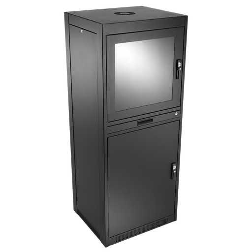 Product image for Hoffman ENC1776PC Networking PC Cabinet, Type 1, 1700x 700x 600mm, Black, Steel