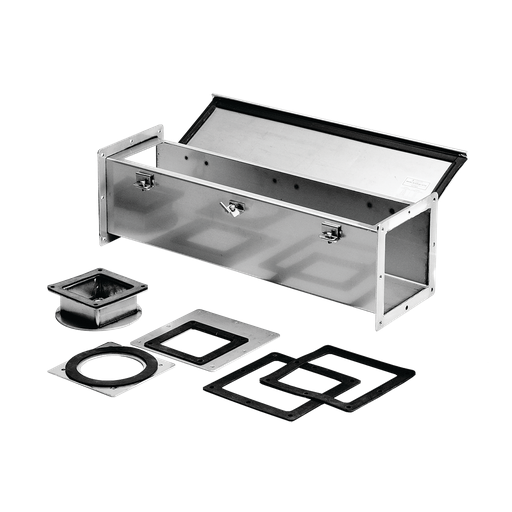 Hoffman F66W24SS Stainless Steel Feed-Through NEMA Type 4X Wireway Straight Section, 6" x 6" x 24", SS Type 304 Product image for Hoffman F66W24SS Stainless Steel Feed-Through NEMA Type 4X Wireway Straight Section, 6" x 6" x 24", SS Type 304