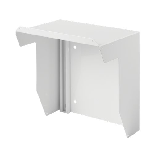 Product image for Hoffman SW2MGLWH Wall-Mount Solar Shields, 20" x 20" x 11.75", White, Galvanized