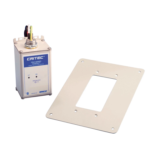 Product image for Erico TDXCFP TDX Flush Plate, Metal, Compact TDX 50/100 kA, 0.47"