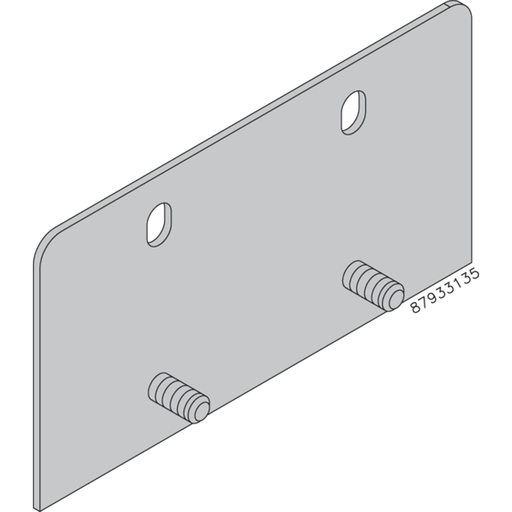 Product image for Hoffman AMFK3RL016 Mounting Bracket Kit, 5" fits 16 ga., Gray, Steel