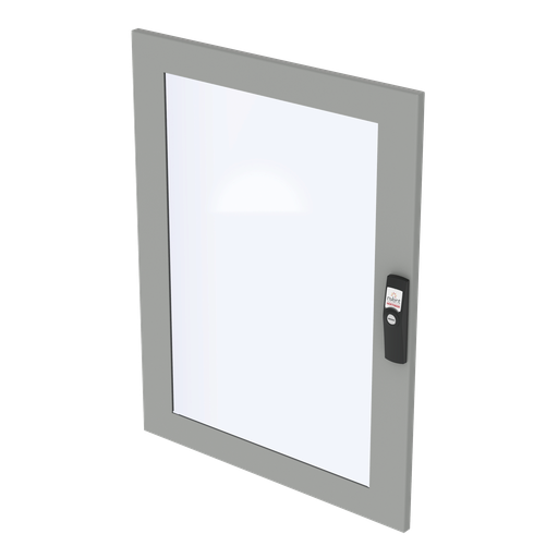 Product image for Hoffman PDWG86 Doors with Windows for Upper and Lower Front, fits 600mm PC/SY, Aluminum