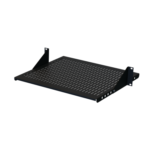 Product image for Hoffman ESHVA19 Adjustable Steel Vented Shelf, fits 19 in. LAN R., Black, Steel
