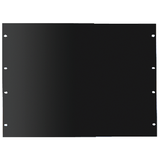 Rack Panel for 19-inch Rack 3U, 5.22x19.00x.11, Black, Mild Steel