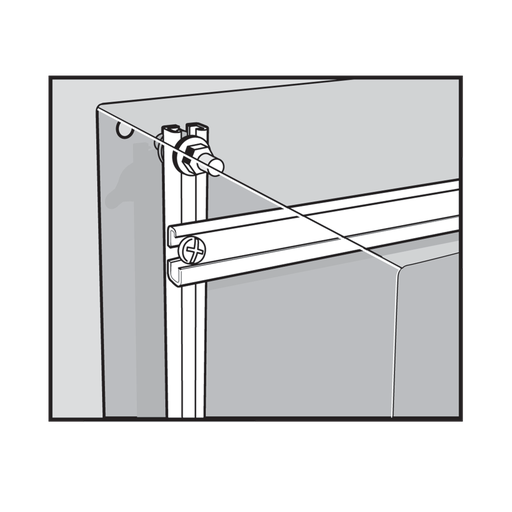 Product image for Hoffman CMC24 Mounting Channels, fits 24", Steel
