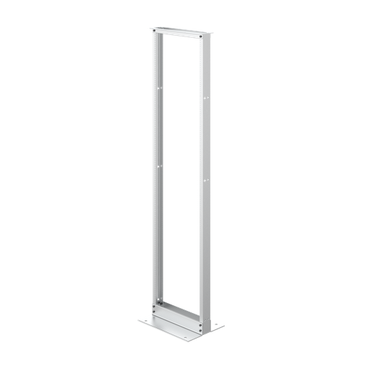 Product image for Hoffman EVR19FM45U 2-Post Open Frame Rack, 84" x 20.25" x 15", Aluminum