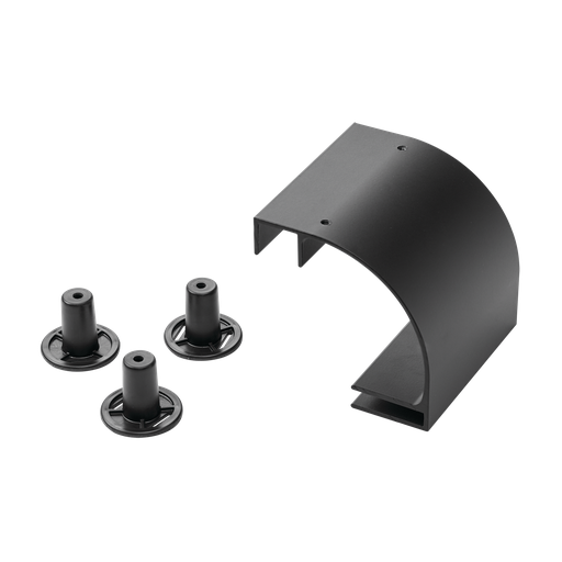 Product image for Hoffman LRD12BLK Radius Drop Kit, fits 12.00, Black, Aluminum