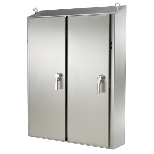 WaterShed Freestand Disconnect Enclosure Type 4X, 74x75x12, Brushed, SS304