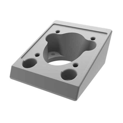 Product image for Hoffman AAA1544 Angle Adapter, fits 4x 4 Pedestal, Aluminum