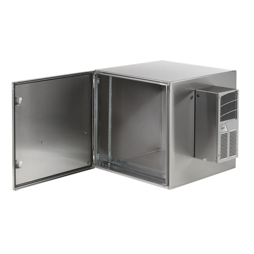 ProTek Single-Door Solid AC Type 4 4X 12, 24.09x23.62x24.02, Brushed, SS304