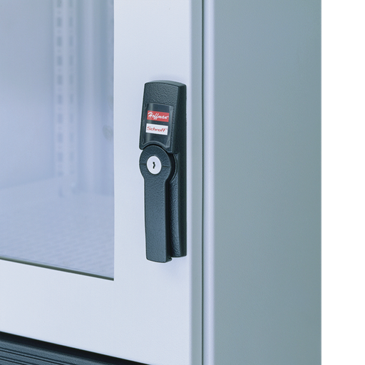 Product image for Hoffman PSHKBL Small Flush Swing Handle, fits Small Doors, Steel