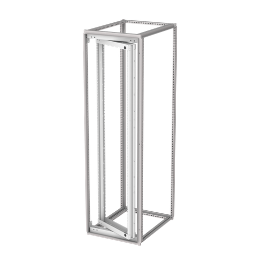 Product image for Hoffman P2RSFH228 PROLINE G2 Heavy-Duty Swing-Out Rack Frame, fits 2200x 800mm, Lt Gray, Steel