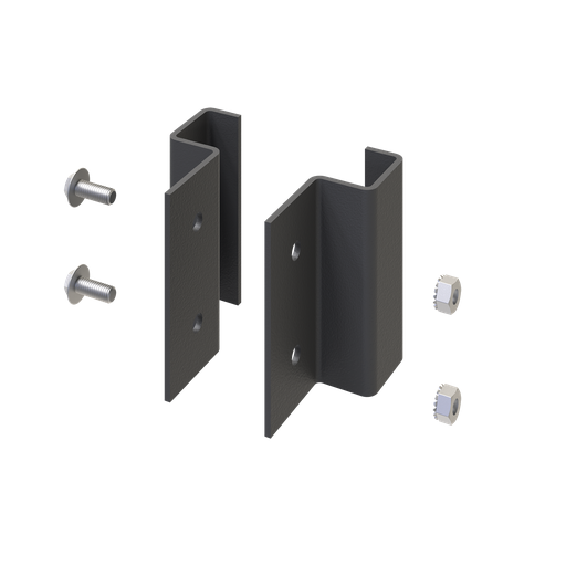 Seismic Cabinet Joining Kit, Black, Steel