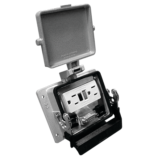 Product image for Hoffman AC4DB9RJ45GFI Panel Interface Connector
