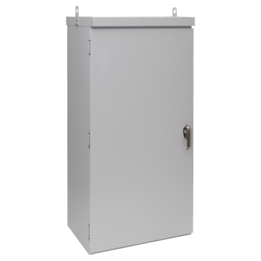 WeatherPro Outdoor Pad Mount Type 3R, 60.00x25.00x18.00, Lt Gray, Steel