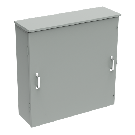 Product image for Hoffman A363611NGCT National Grid CT, Hinged Cover, 36.00x36.00x11.00, Lt Gray, Steel