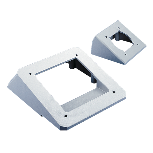 Product image for Hoffman CCS568AA15LG COMPACT Series 4 Angle Adapter Plate, fits 50,60,80mm sq, Lt Gray, Aluminum