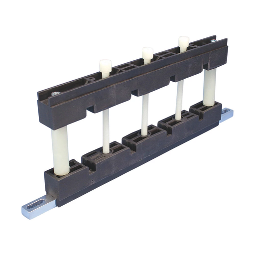 Product image for Erico 552050 Reinforced Compact Busbar Support with Neutral Circuit, 0.25" Busbar Thickness
