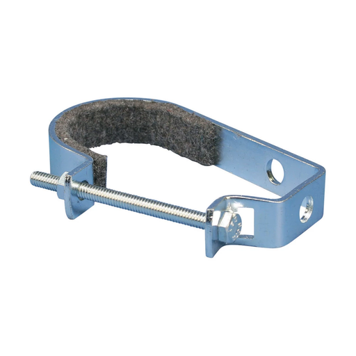 Product image for Caddy 4180200FL 418FL Felt-Lined J-Hanger, 2" Pipe, 2.375" OD, 3/8" Rod