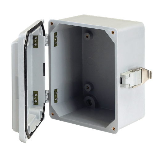 Hoffman A16128JFGQRR Screw- or Hinge-Cover with Quick-Release Latch, Type 4X, 15.5" x 12" x 8.28, Fiberglass Product image for Hoffman A16128JFGQRR Screw- or Hinge-Cover with Quick-Release Latch, Type 4X, 15.5" x 12" x 8.28, Fiberglass
